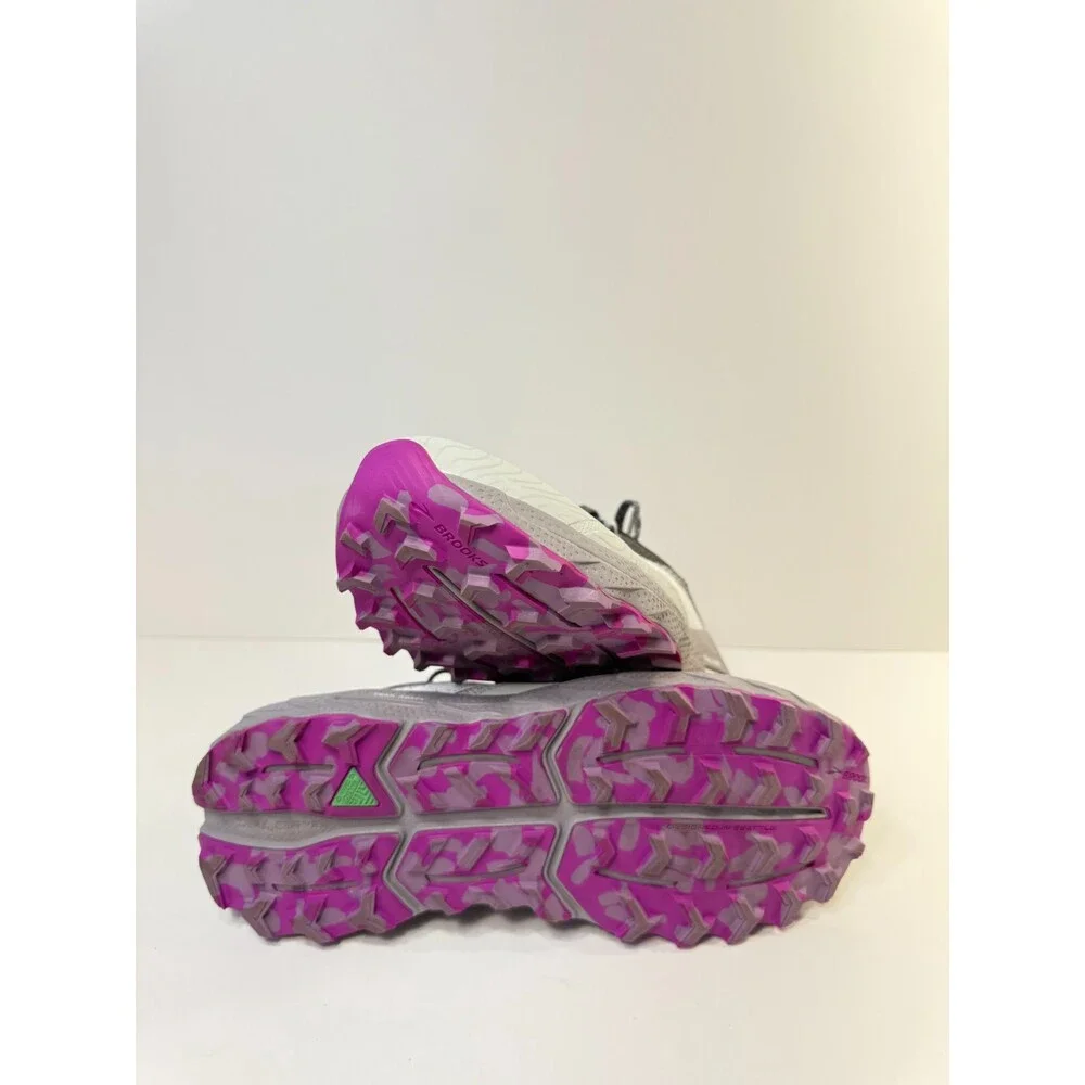 01767 Brooks Womens Brooks Cascadia 17 Trail, Grey/Purple, Running Shoes-US 9.5 - Picture 4 of 5